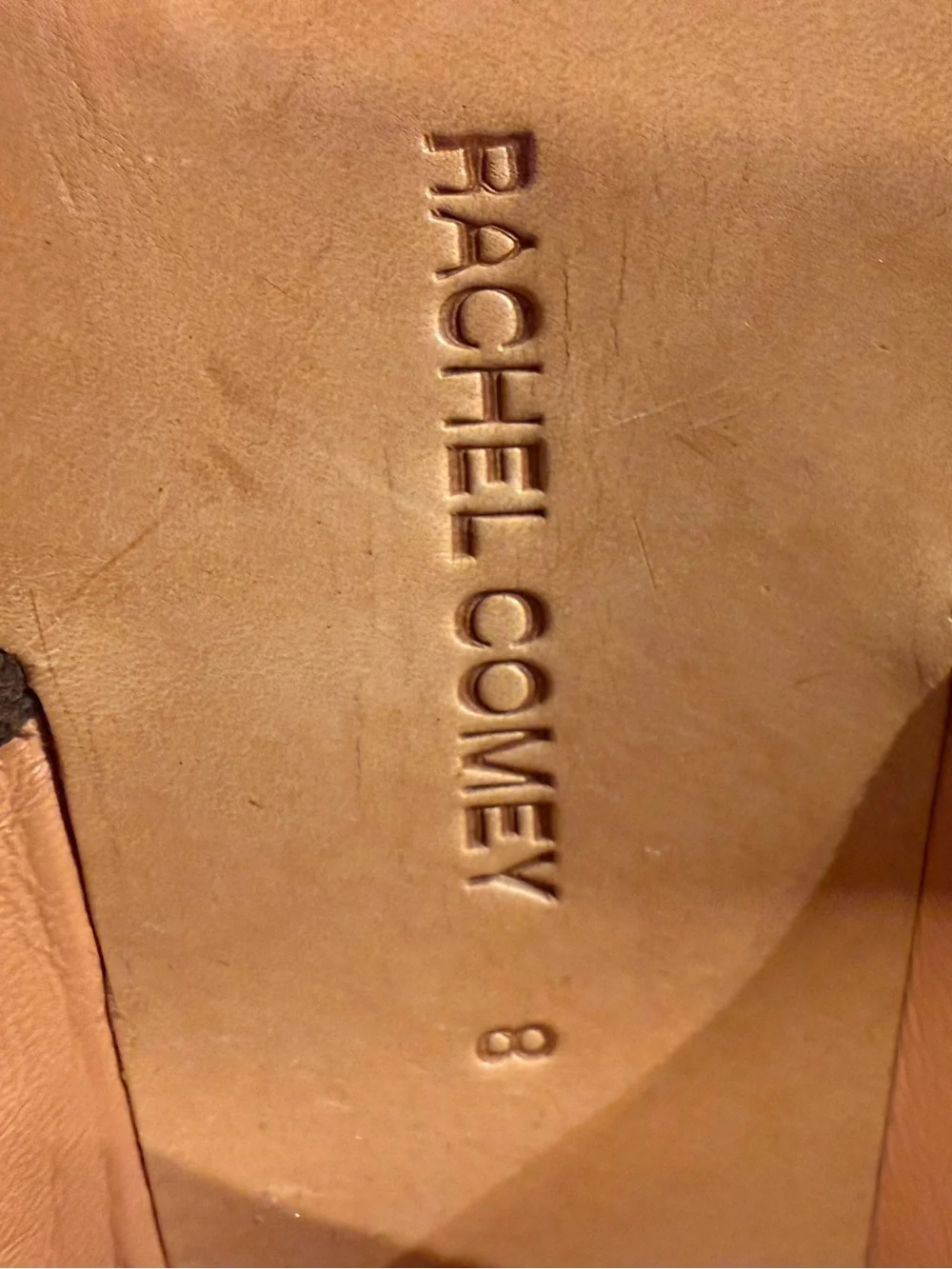Rachel Comey Brown Suede Peep Toe Wood Platform Wedge Mules Size 8